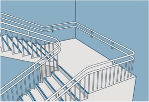 Drawing of handrail